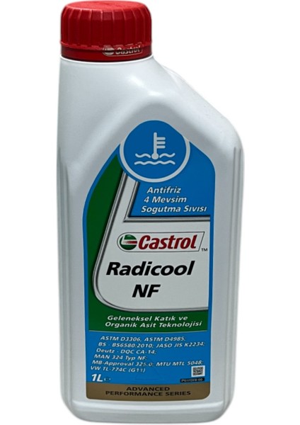 Radicool Nf 4 Mevsimlik Mavi Antifriz 1 Litre