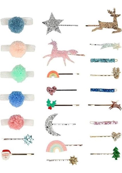 - Hair Accessories Advent Calendar Suitcase - Saç Tokalı Advent Calender