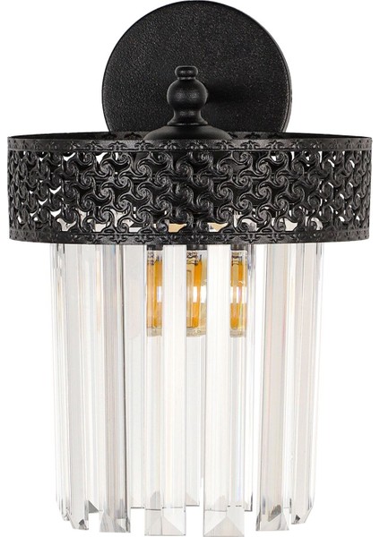 Sitrus Aplik Lux Kristal Taşlı Siyah fiyatları