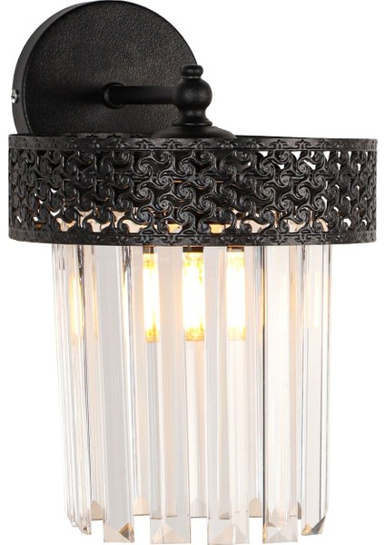 Sitrus Aplik Lux Kristal Taşlı Siyah modelleri