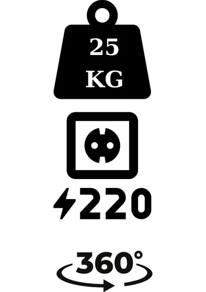 25 kg Taşıma Kapasiteli Uzaktan Wi-Fe Kontrol Döner Platform