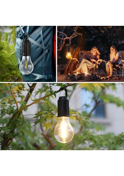 Buffer® Şarj Olabilen 3 Farklı Mod Led'li Kendiliğinden Asma Kancalı Kamp,dış Cephe Lambası