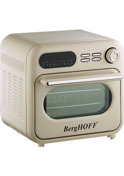 Gem Retro 18 Litre Vanilya Krem Rengi Airfryer + Fırın