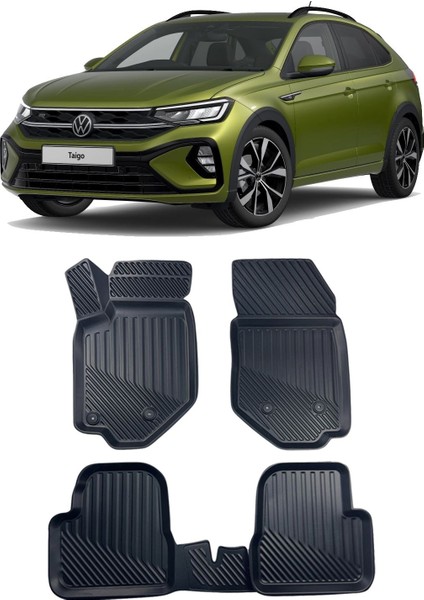 Volkswagen Taigo 2021 ve Sonrası Araca Özel Kauçuk 4d Havuzlu Paspas Takımı