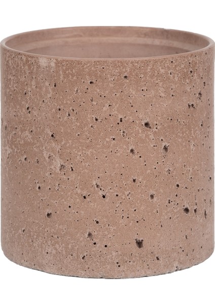 Beton Saksı - 12,5 cm Çap, Modern ve Minimalist Tasarım, Dayanıklı ve Dekoratif