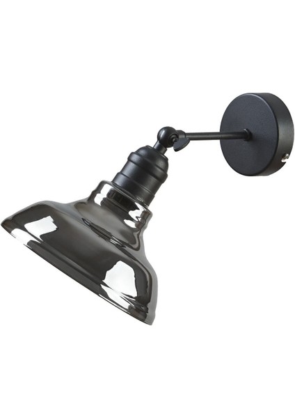 Poyraz Salon - Mutfak - Cafe Eskitme Füme Camlı Mafsallı Aplik