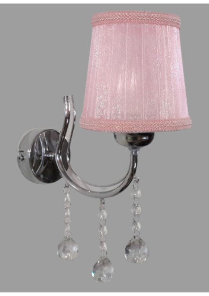 Metal Krom Pembe Taşlı Aplik fiyatları