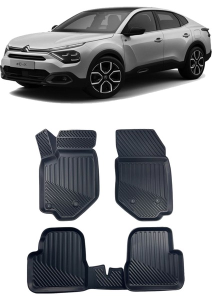 Citroen C4X Benzinli 2022 ve Sonrası Araca Özel Kauçuk 4d Havuzlu Paspas Takımı