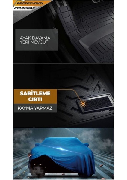 Audi A6 C6 2004-2011 Platinyum Siyah 4d Havuzlu Oto Paspas Takımı