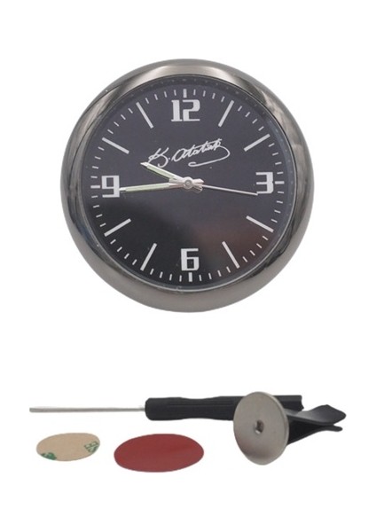 Araç Saati Atatürk Imza Model / GOSA31