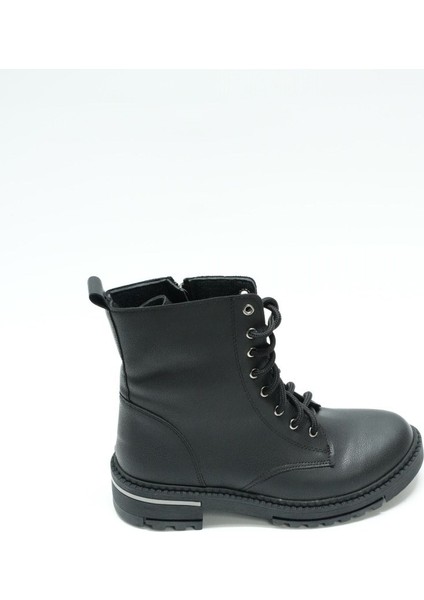 Yağmur Yüksek Boğazlı Bağcıklı Cilt Kadın Bot, Siyah (Ladik) modelleri