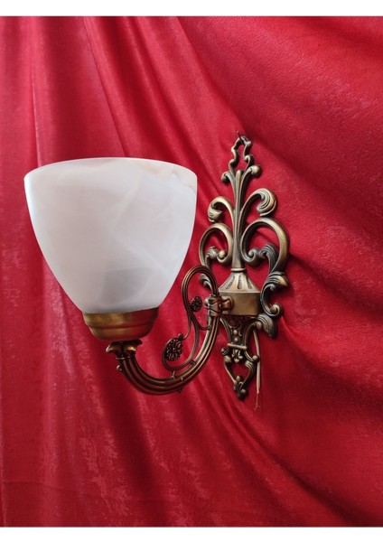 Döküm Aplik Antik Sarı Yukarı Bakan E.27