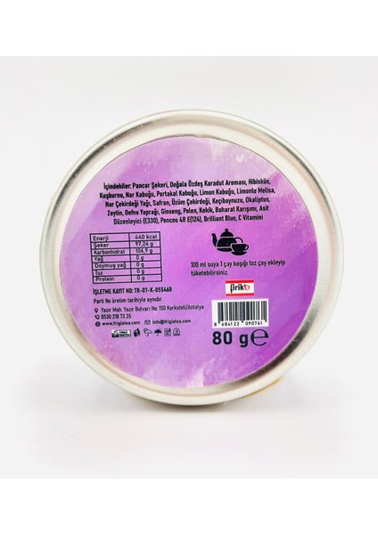 Karadutlu Sultan Çayı 80 gr