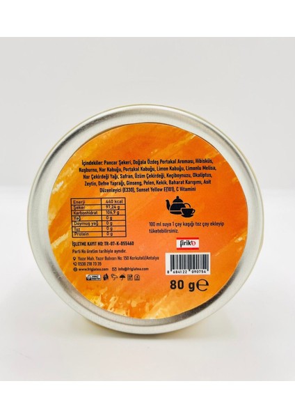 Portakal Aromalı Sultan Çayı 80 gr