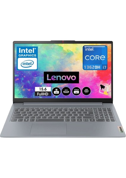 Ideapad Slim 3 Intel Core I7-13620H 16GB 512GB SSD Windows 11 Pro 15.6" Taşınabilir Bilgisayar 83EM00DQTR Snertech Çantalı fiyatları