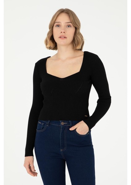 Kadın V Yaka Kazak modelleri