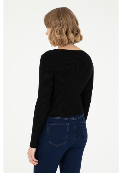 Kadın V Yaka Kazak indirimleri