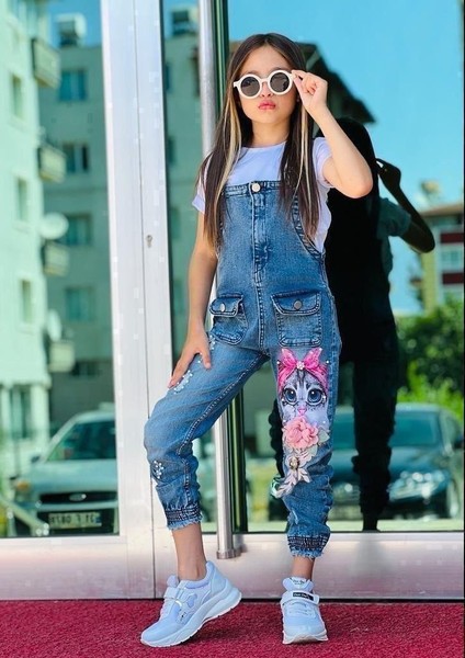Inci ve Kurdela - Kedi Baskılı Kot Slopet / Badi 2'li Takım