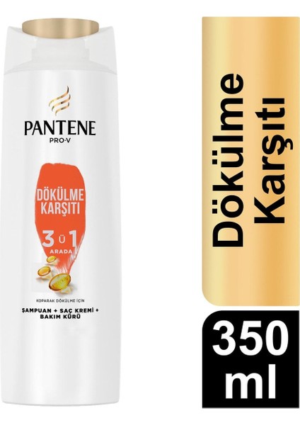 Dökülme Karşıtı 3'ü1 Arada Şampuan 350 ml 5 Adet