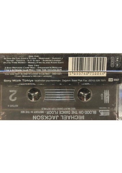 Michael Jackson – Blood On The Dance Floor - Hıstory In The Mix 1997 Baskı (Kaset)