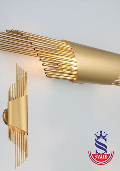 Sarkıt Modeli Metal Çift Yönlü Beyaz-Günışığı-Amber Gold Duvar Aydınlatma Aplik modelleri