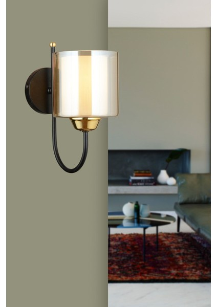 Siyah Baston Çift Camlı Yukarı Bakan Modern Aplik indirimleri