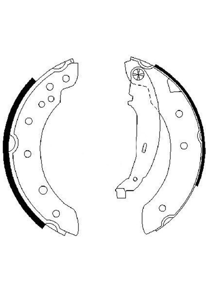 Renault Thalia, Clio Symbol I, Iı 1998-2014 Arka Fren Balatası Takım 203X38 mm