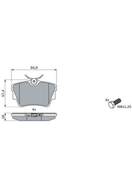 Nissan Primastar 2002-2016 Arka Fren Balatası Takım fiyatları