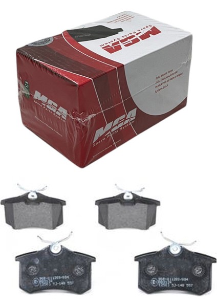 Audi A4 B5, B6, B7 1995-2009 Tırnaklı Tip Arka Fren Balatası Takım