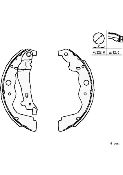 Dacia Dokker 2012-2021 Arka Fren Balatası Takım 228X42 mm fiyatları