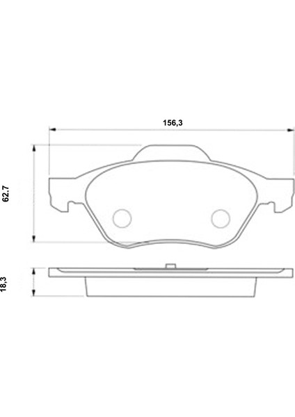 Renault Laguna Iıı 1.5 Dci, 1.6 16V 2007-2015 Üst Kulak Tip Ön Fren Balatası Takım fiyatları
