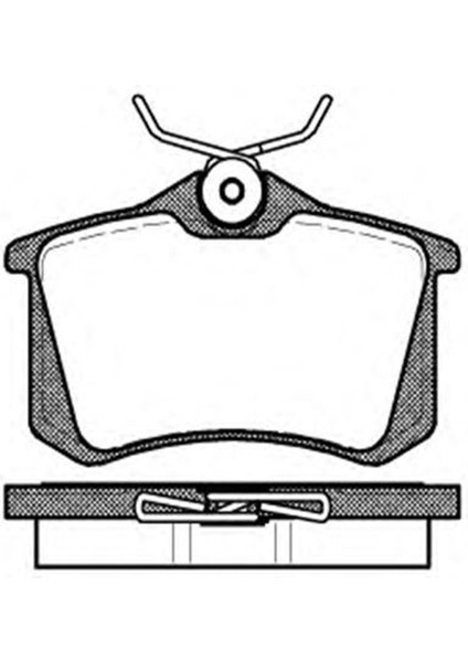 Seat Altea, Altea Xl 2004-2015 Tırnaklı Tip Arka Fren Balatası Takım