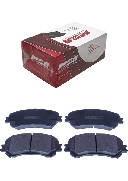 Renault Espace V 2015-2023 Orta Kulak Uzun Tip Ön Fren Balatası Takım