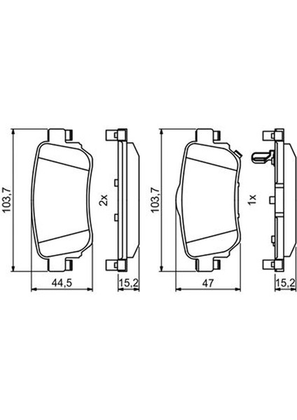 Renault Kadjar 2015-2023 Arka Fren Balatası Takım fiyatları