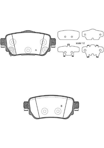 Renault Kadjar 2015-2023 Arka Fren Balatası Takım modelleri