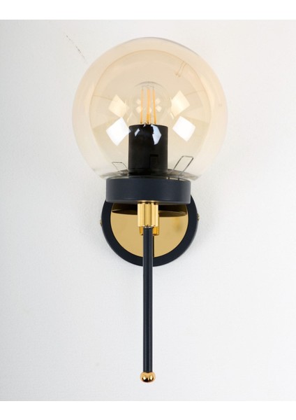 Tokyo Siyah Gold Bal Camlı Aplik