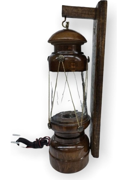 Ahşap Gemici Feneri Duvar Aplik Elektrikli