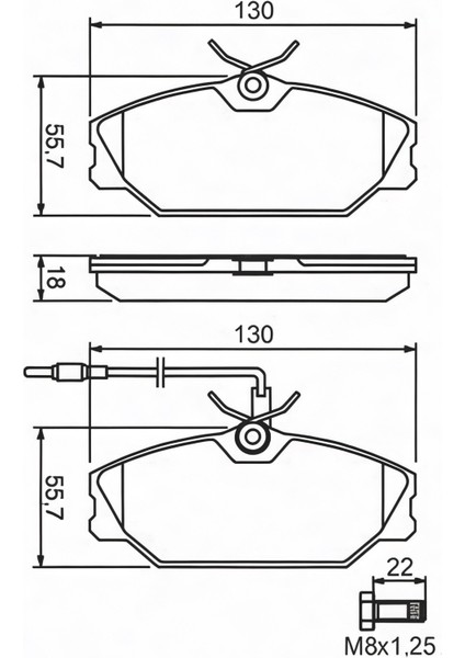 Renault Laguna I 1994-2001 Geniş Tip Ön Fren Balatası Takım fiyatları