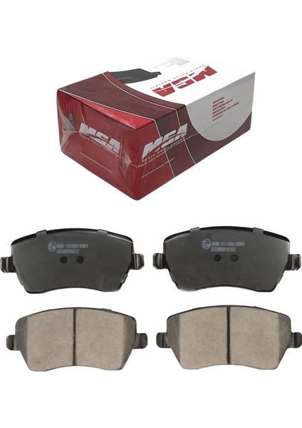 Renault Clio Iıı 2005-2012 Düz Orta Kulak Ön Fren Balatası Takım