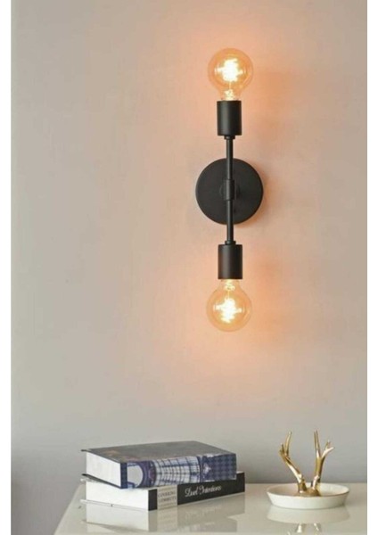 Anka 2`li Siyah Aplik