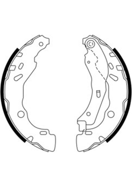 Renault Clio Iı 1998-2005, Clio Iv 2012-2018 Arka Fren Balatası Takım 203X39 mm