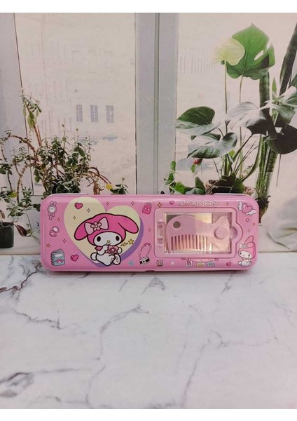 Kawaii Sanrio Kuromi Cinnamoroll Pom Pom Purin My Melody Metal Kalemlik Kalem Kutusu