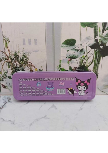 Kawaii Sanrio Kuromi Cinnamoroll Pom Pom Purin My Melody Metal Kalemlik Kalem Kutusu