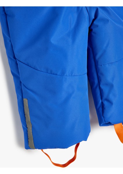 Fermuar Detaylı Askılı Uzun Kar Tulumu indirimleri