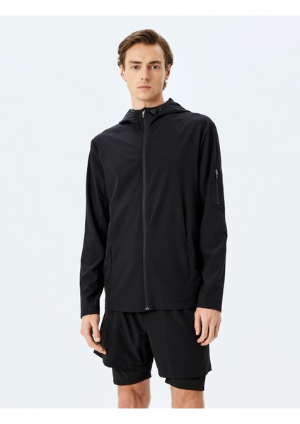 Fermuarlı Paraşüt Kumaş Kapşonlu Spor Ceket modelleri