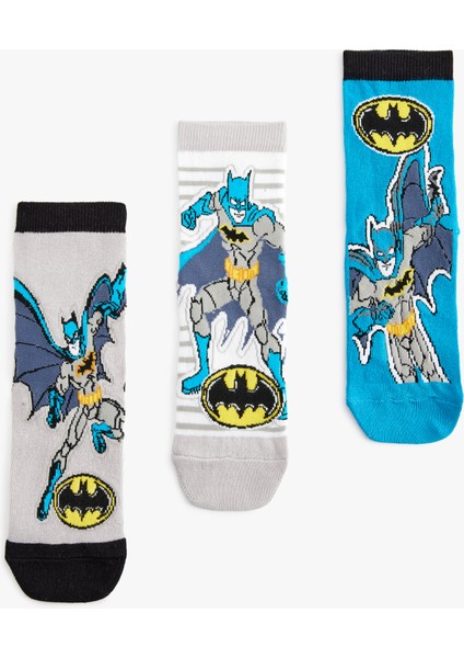 3'lü Batman Baskılı Çorap Seti Lisanslı