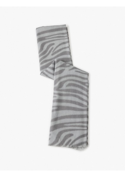 Uzun Atkı Zebra Desenli Ince Püsküllü Yumuşak Dokulu fiyatları