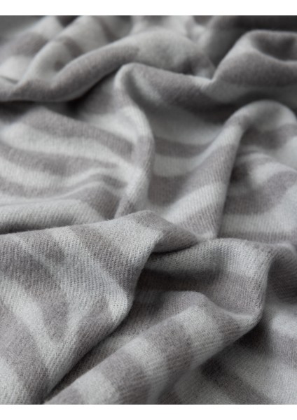 Uzun Atkı Zebra Desenli Ince Püsküllü Yumuşak Dokulu modelleri