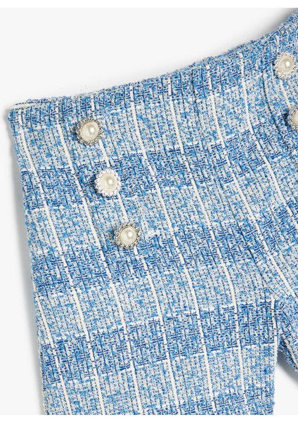 Düğme Detaylı Tüvit Şort modelleri