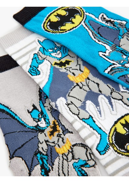 3'lü Batman Baskılı Çorap Seti Lisanslı